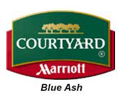Courtyard Blue Ash King Bed