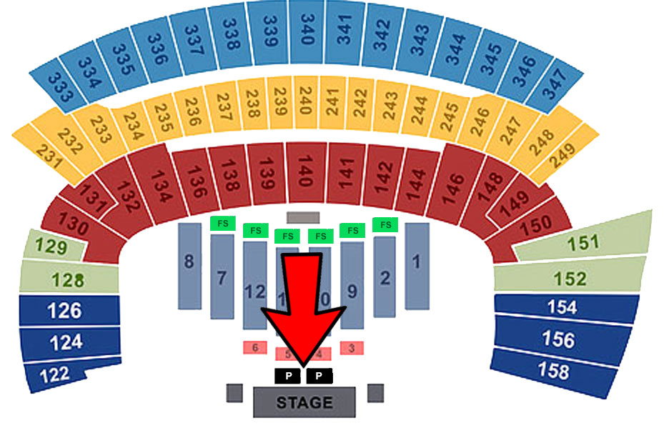 Friday (Sec 0/Row 2/ Seat 1) End Seat